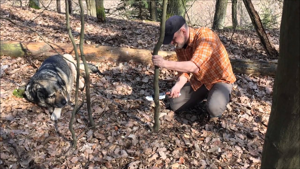 Baking bread in billy can and testing out new knife