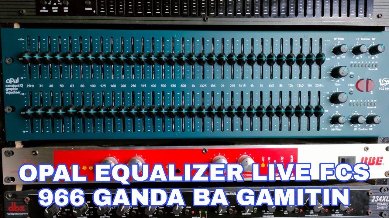 OPal constant Q graphic equaliser live fcs 966