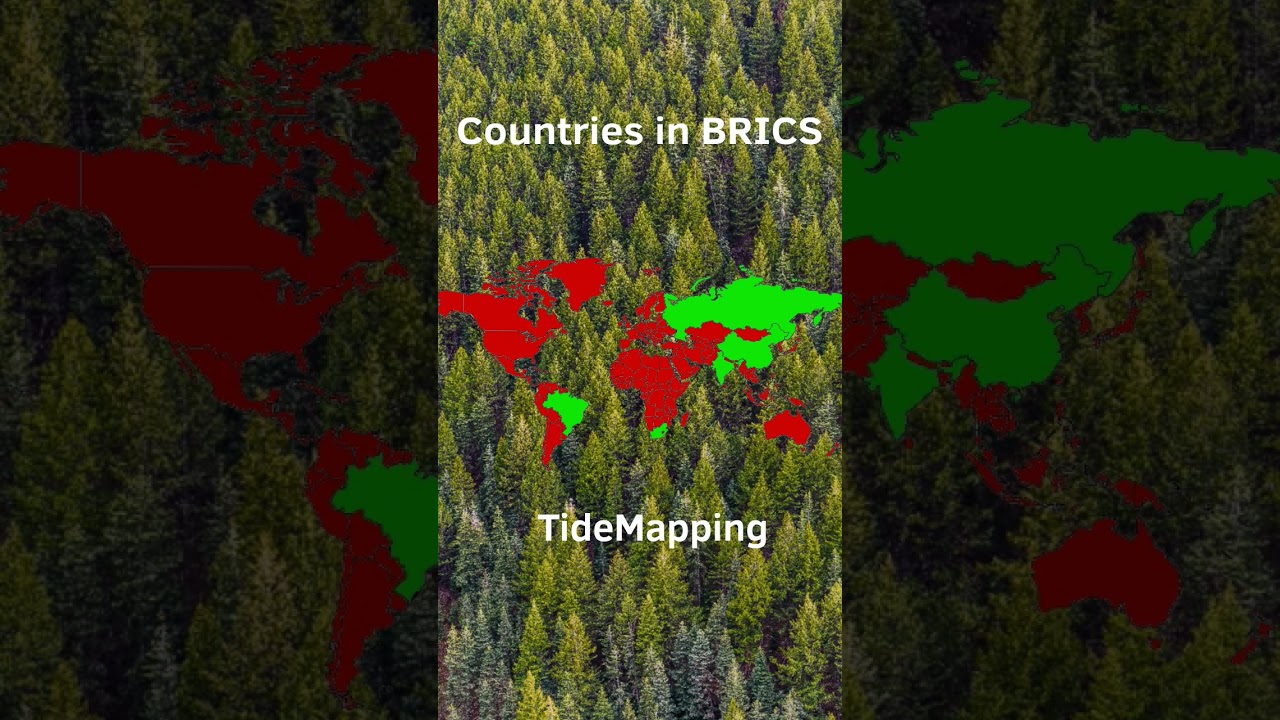 Countries in BRICS (BRICS is an economic alliance) #geography #europe #map #country #brics