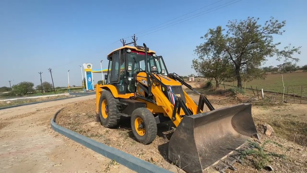 Tractor And Jcb || Powertrac Tractor loading Trolley And Jcb3dx Machin || Jcb New Video