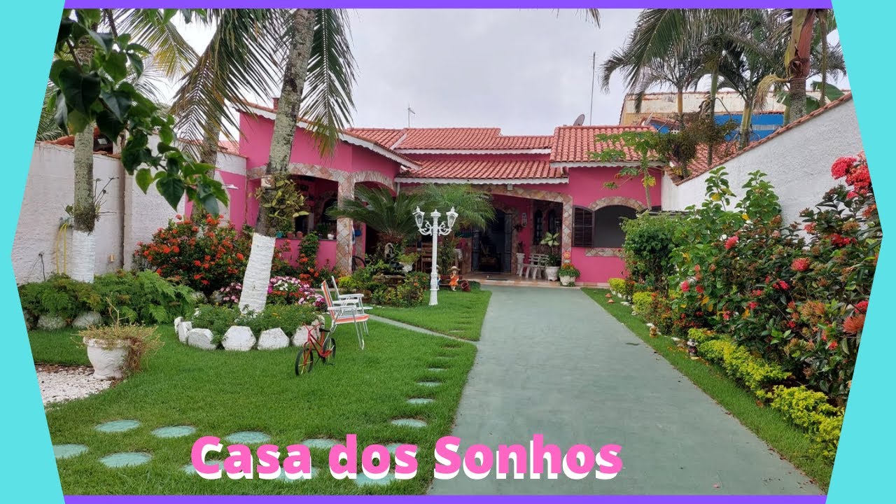 Casa Dos Sonhos Na Praia De Itanhaém Só A 40 Metros Da Praia. Ref. 061