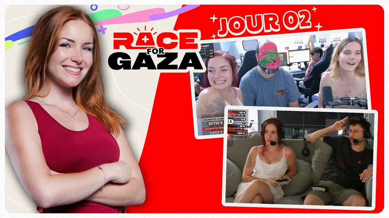 RACE FOR GAZA J2 : Atelier skincare avec Lexi et Moman, Pétanque, MK Talk avec Ponce et Among Us IRL
