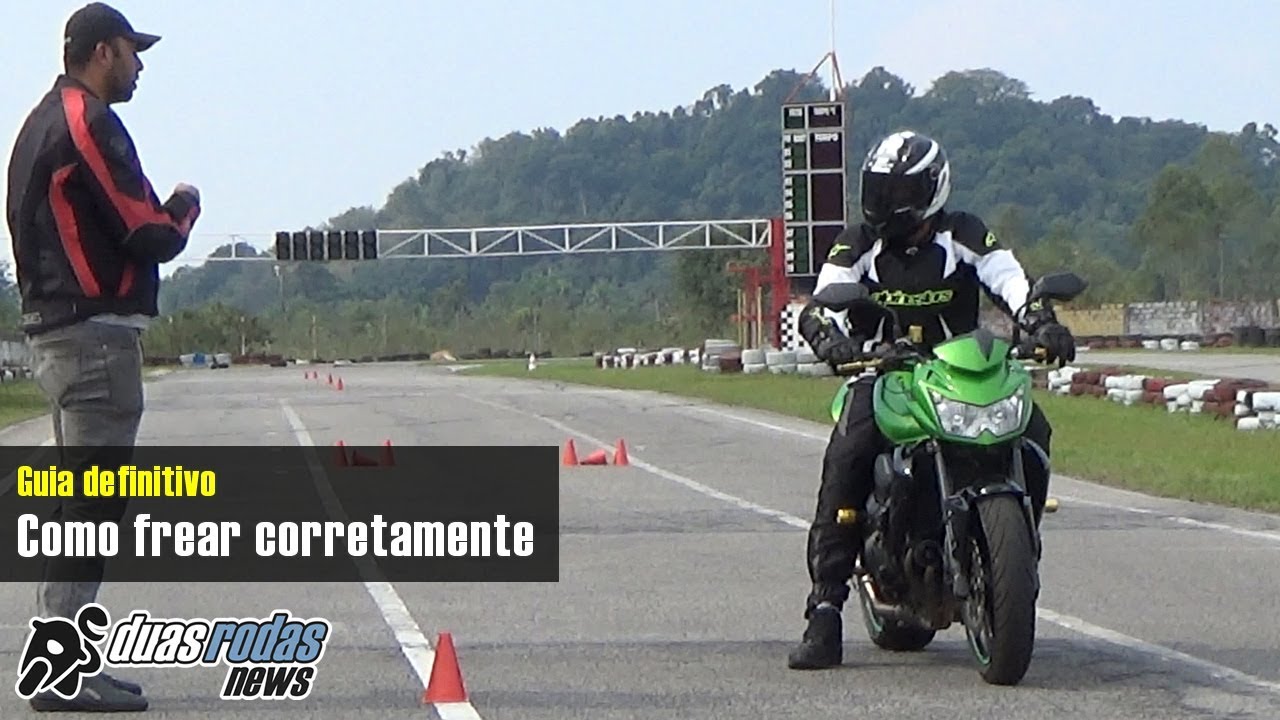 Guia definitivo de como frear a moto corretamente