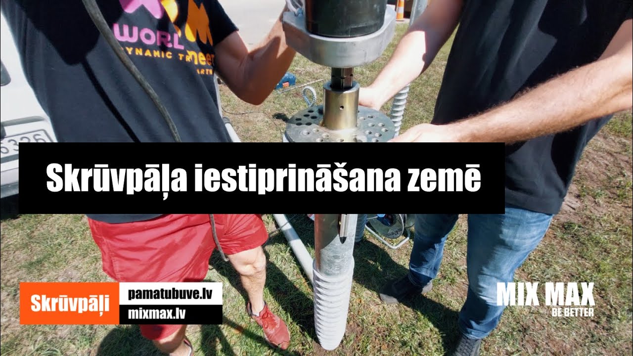 Skrūvpāļi - Kā notiek iestiprināšana zemē - Skaidro eksperts