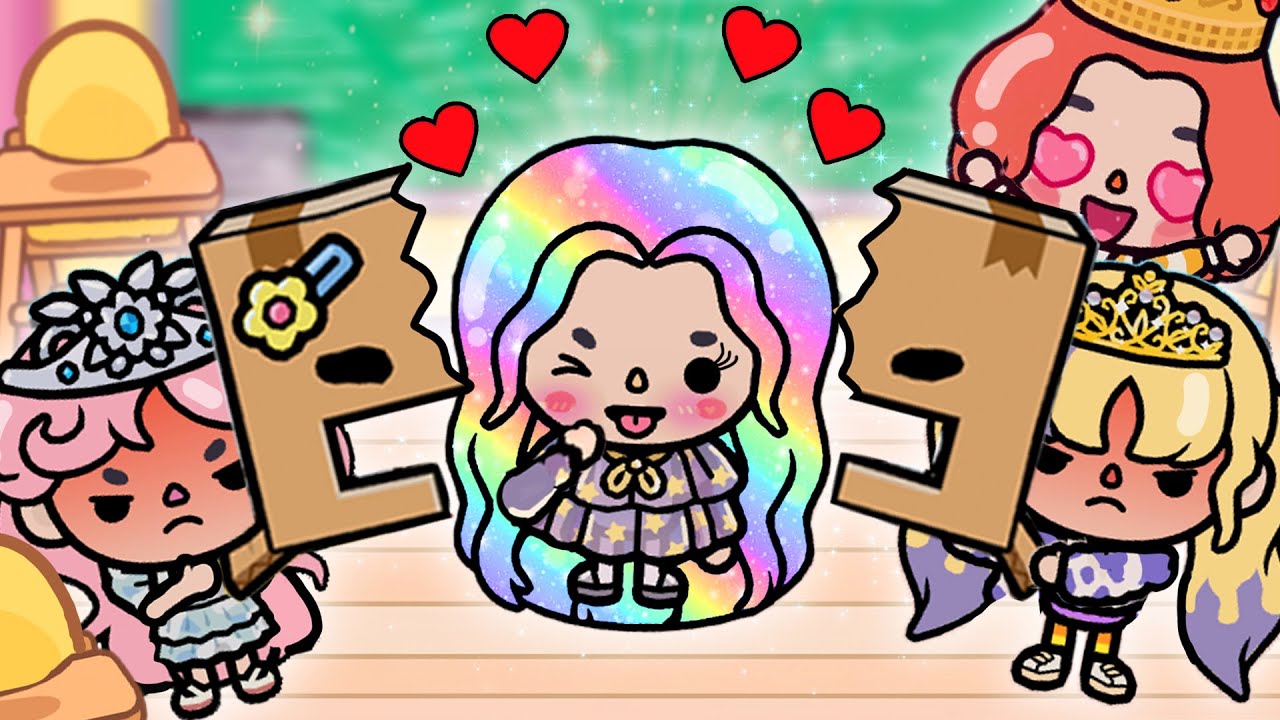 Beauty Princess Hide Face In New School | Toca Boca Story | Toca Boca