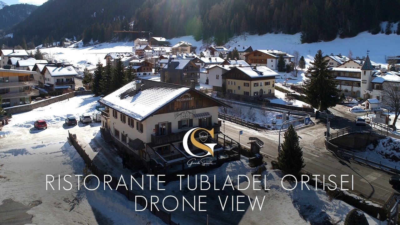 Ristorante Tubladel Ortisei - Drone View