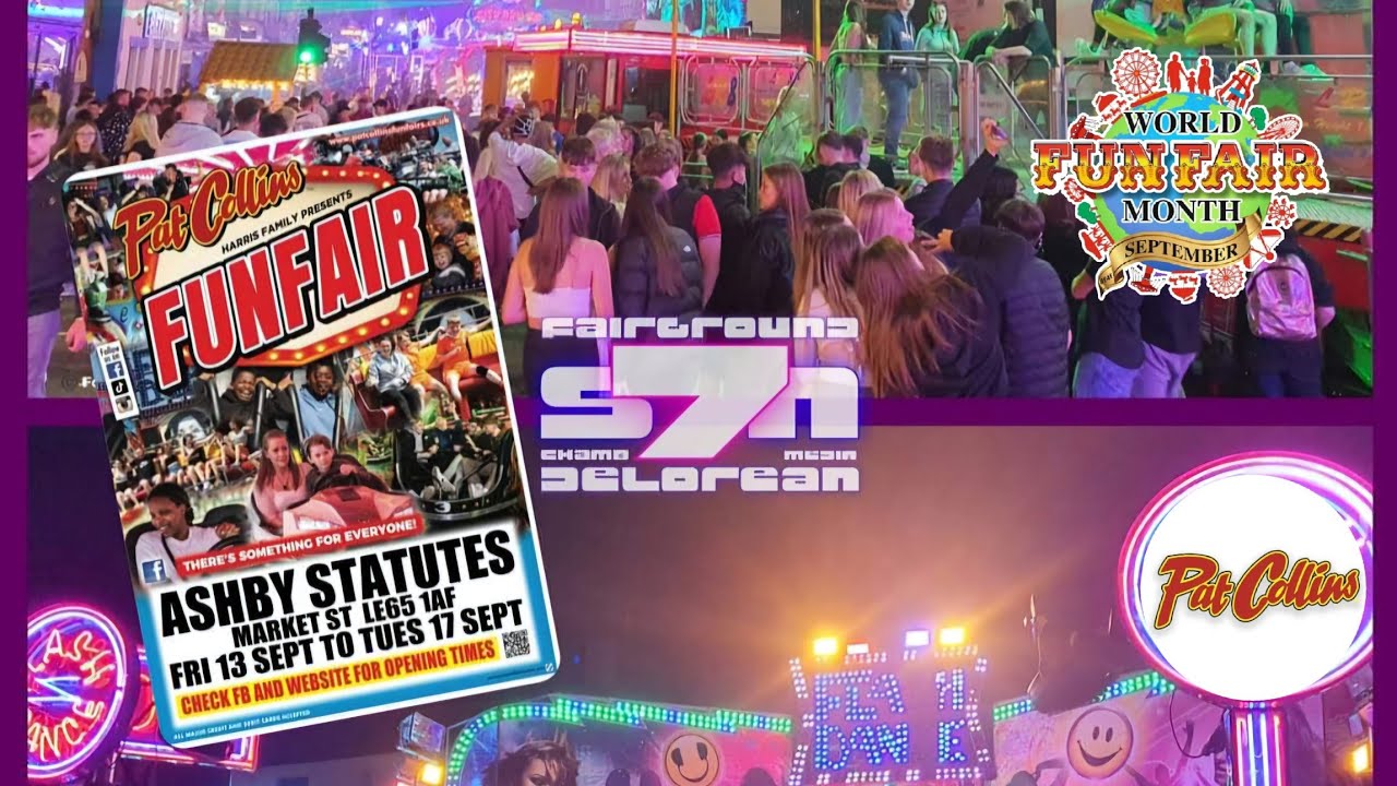 Ashby-de-la-Zouch Statutes 2024 Pat Collins Funfairs Walk Around #WorldFunfairMonth.