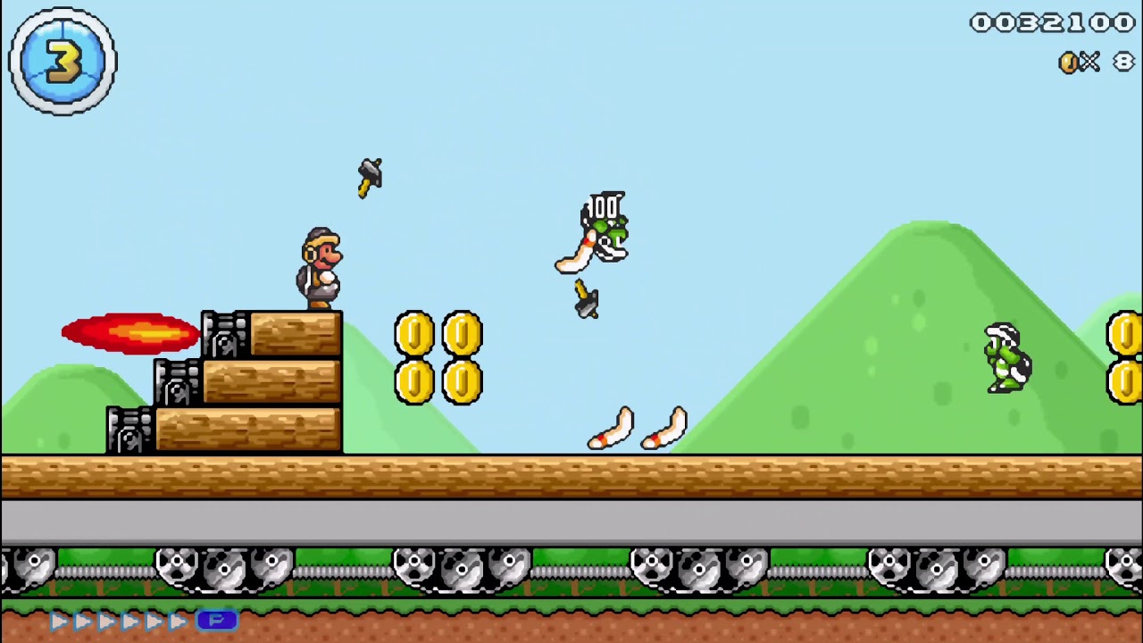 Mario Editor (ME) Custom Level - Bowser Express Train