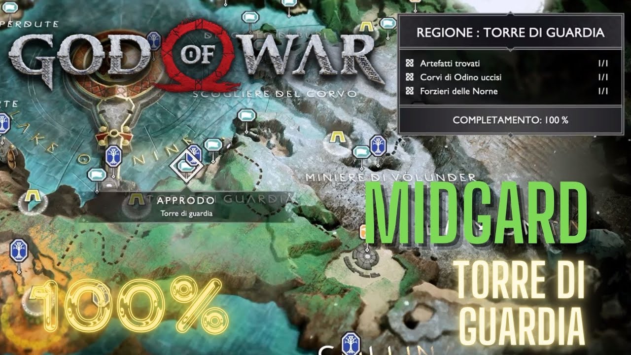 God of War (2018) [PS4] - Walkthrough ITA | MIDGARD: Torre di guardia [100% COLLEZIONABILI]