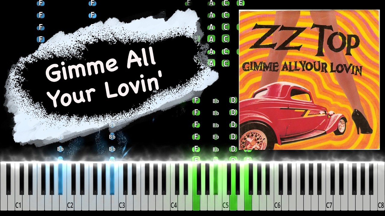 ZZ Top - Gimme All Your Lovin' Piano Tutorial