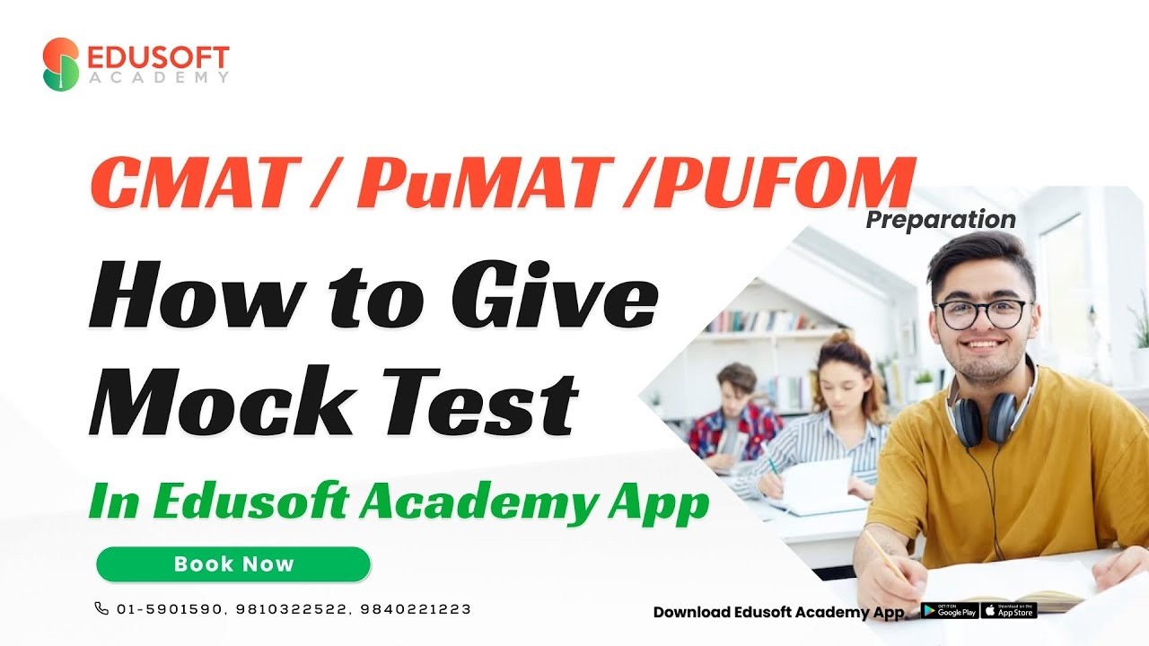 How to Give Mock Test | CMAT / PUFOM / PuMAT  Preparation Classes in Nepal -  2083 |  @EdusoftCMAT ​