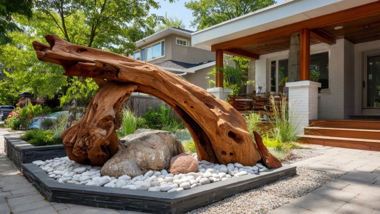Stunning Outdoor Art Projects: Crafting Garden Decor with Natural Stone & Wood | Florascape