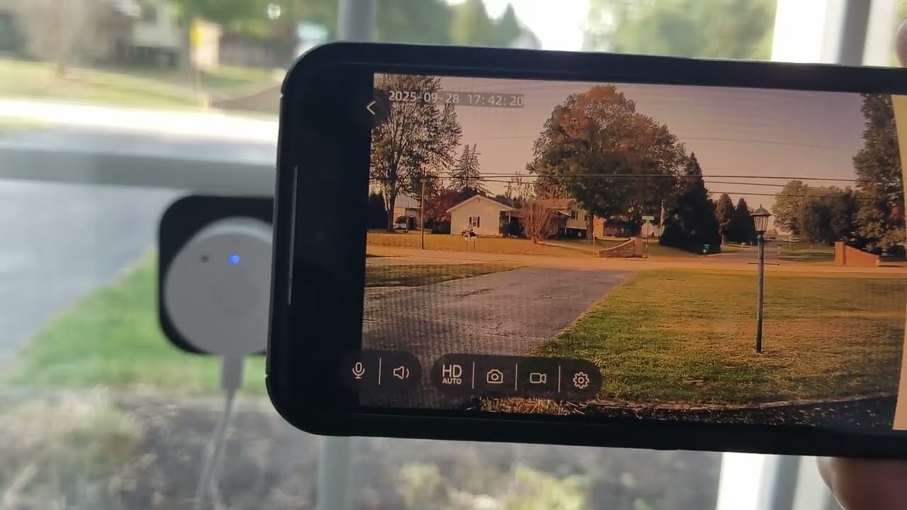 Window Camera, WiFi6 Home Security, with Full-Color Night Vision, Easy & Quick Install