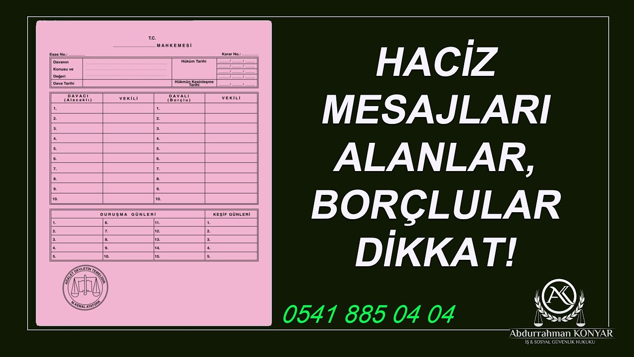 HACİZ MESAJLARI ALANLAR BORÇLULAR DİKKAT İCRA BORCU YÜZÜNDEN AKRABALARI ARANANLAR NE YAPMALI