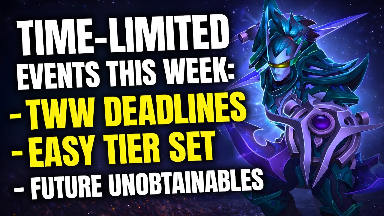 DON’T MISS These Events This Week! Important TWW Deadlines | Future Unobtainables | Alt Gearing WoW