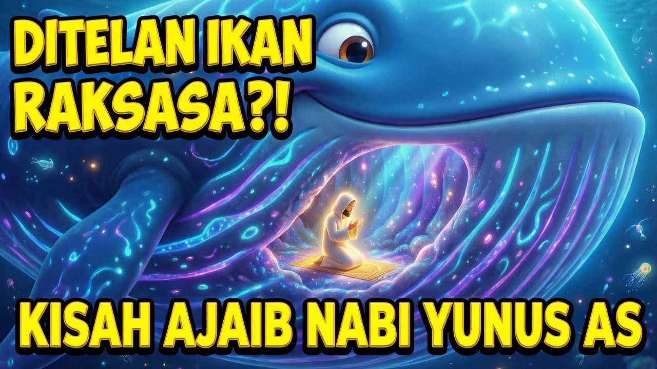 😱 Ditelan Ikan Paus Raksasa?! 🐋 Kisah Ajaib Nabi Yunus AS | Cerita Anak Islam