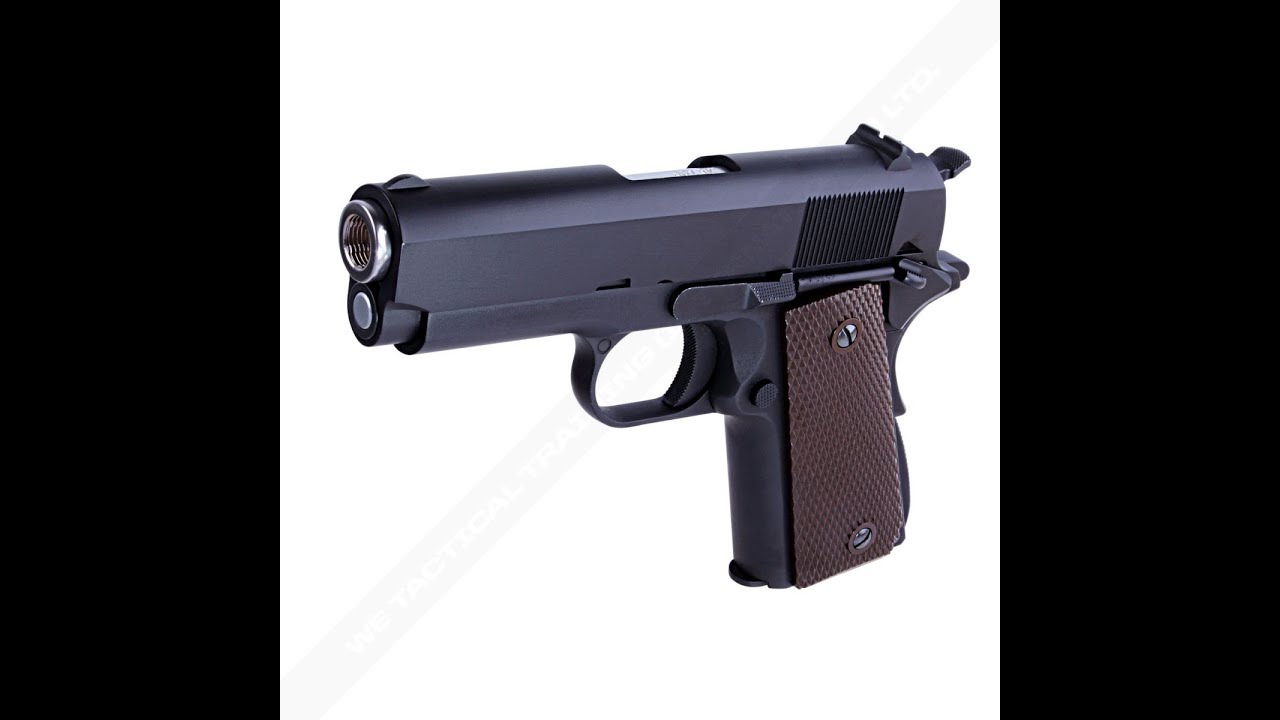 Video 1 of 10  - Airsoft WE 1911 Commander  aka WE 1911 Mini