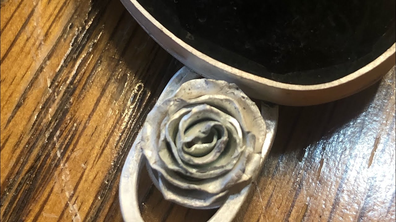 Metalsmith tutorial~Easy How to~ Making a Silver Rose for rough to riches nephrite~ Wubbers hammers