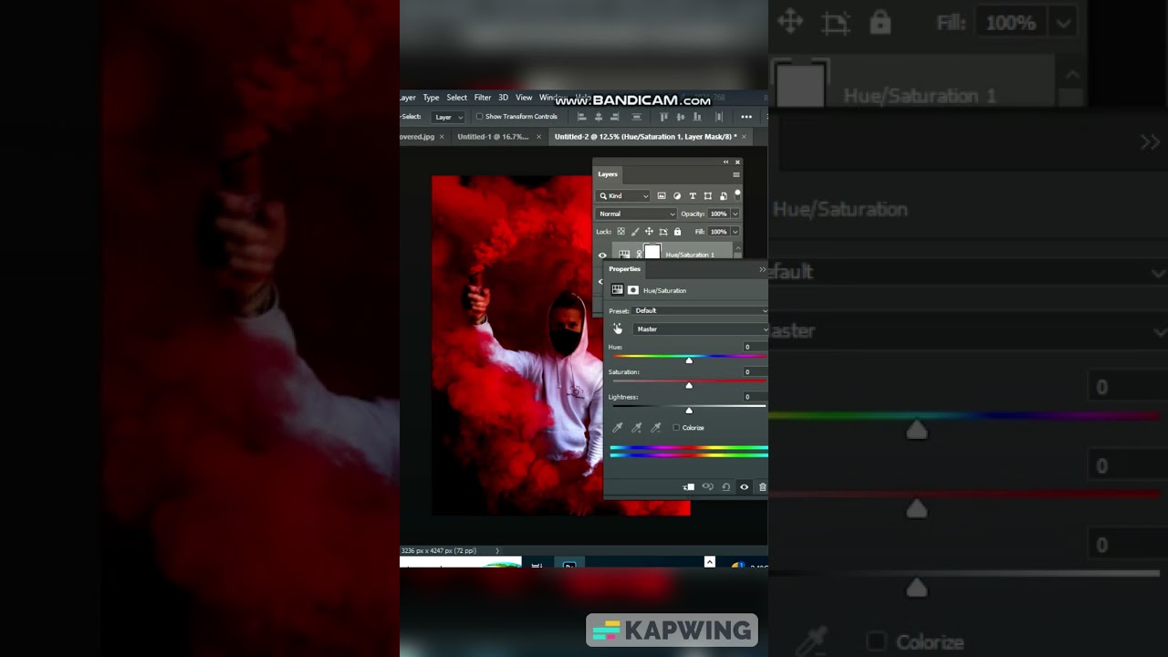 Change Smoke Color in Photoshop | Photoshop Trick #shorts #photoshoptutorial #graphicdesign
