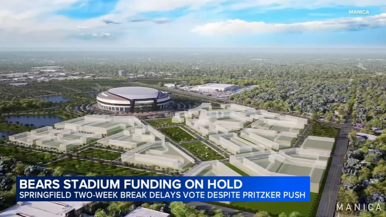 Gov tries to downplay concerns about Bears stadium in IL over IN