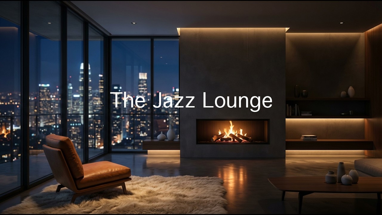 1954 Vintage Jazz Radio — Luxury Fireplace Night Lounge