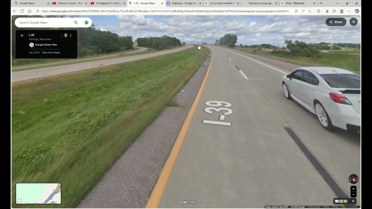 Interstate 39 north in Wisconsin (part 3 -- CTH-CS to beginning of concurrency with WIS 23)