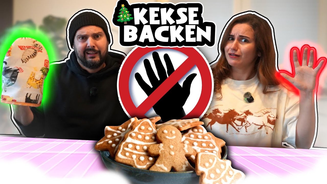 Kekse backen aber OHNE HÄNDE! nur mit Backhandschuh