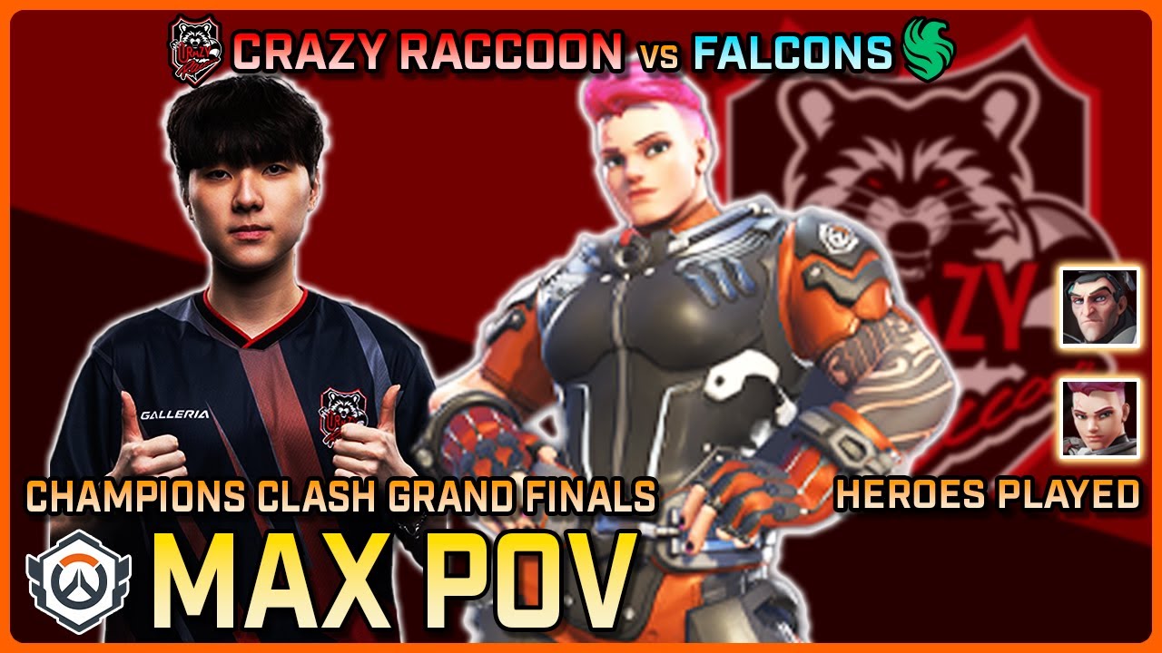 [ Max POV + Cam ] Zarya GOD | Crazy Raccoon vs Team Falcons | GF | Champions Clash