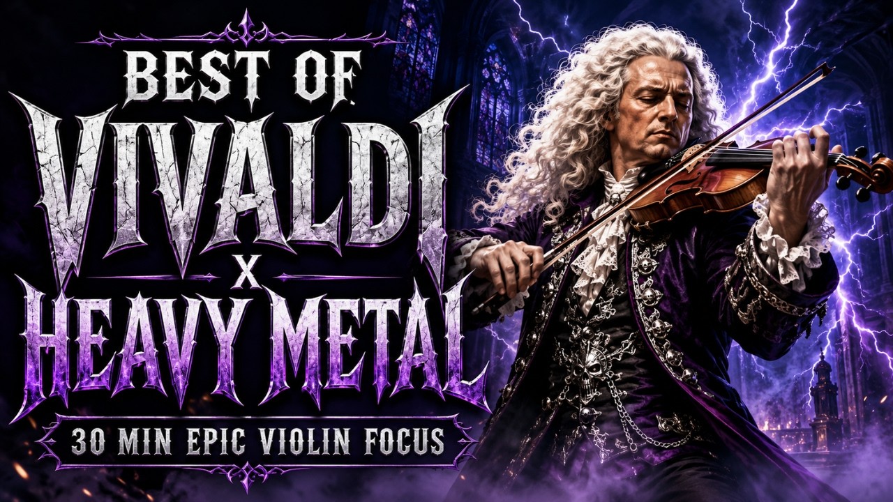 🎸Best of Vivaldi x Heavy Metal | 30 Min Epic Violin Focus