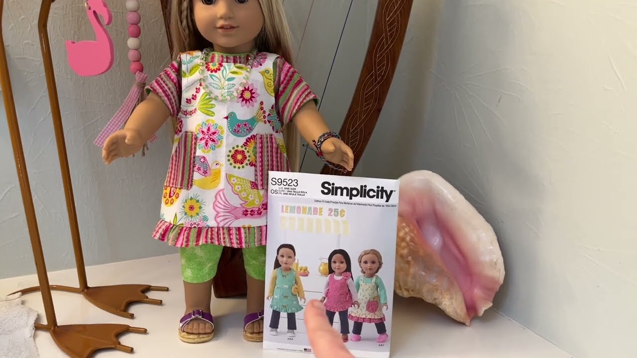 Sewing An Apron For My 18 inch American Girl Doll