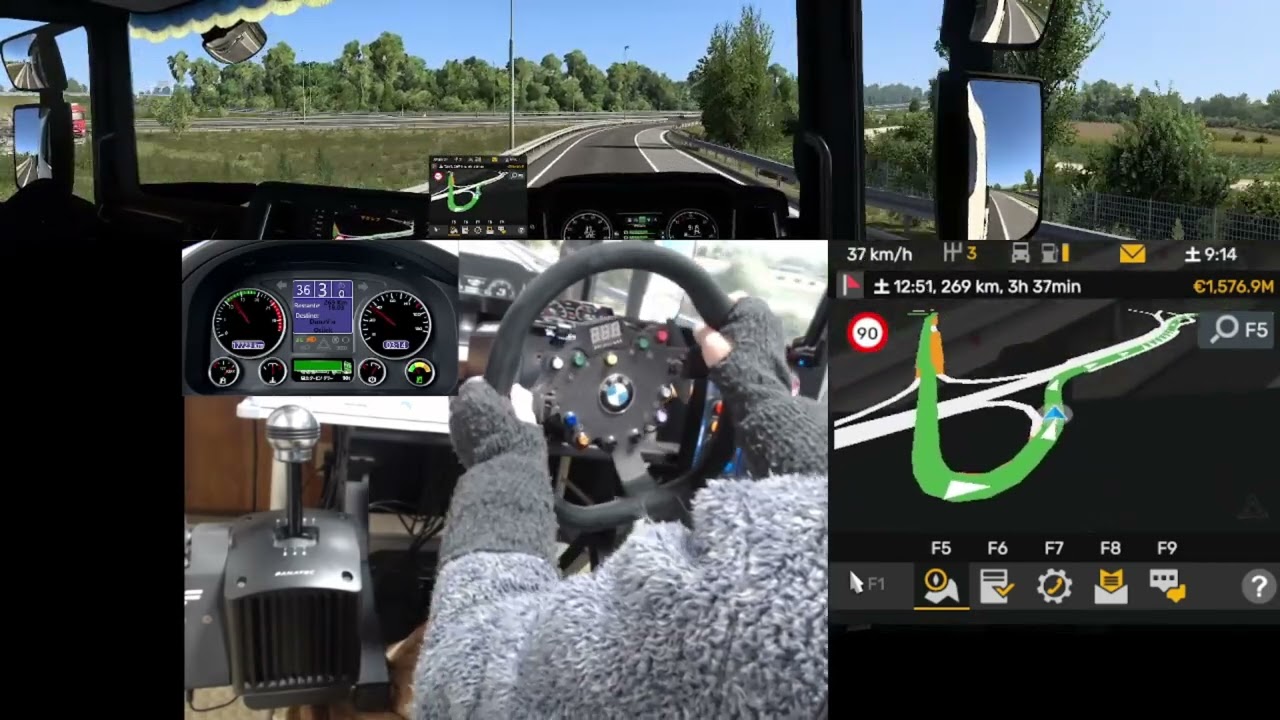 ユーロトラックシミュレーター２　ProMods　クロアチアのザグレブからクロアチアのオシエクまで走る　 NO189