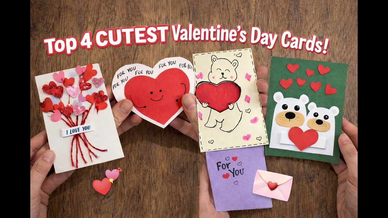 I Made the CUTEST Valentine Cards Ever 💖 | Easy DIY Gifts Everyone Loves