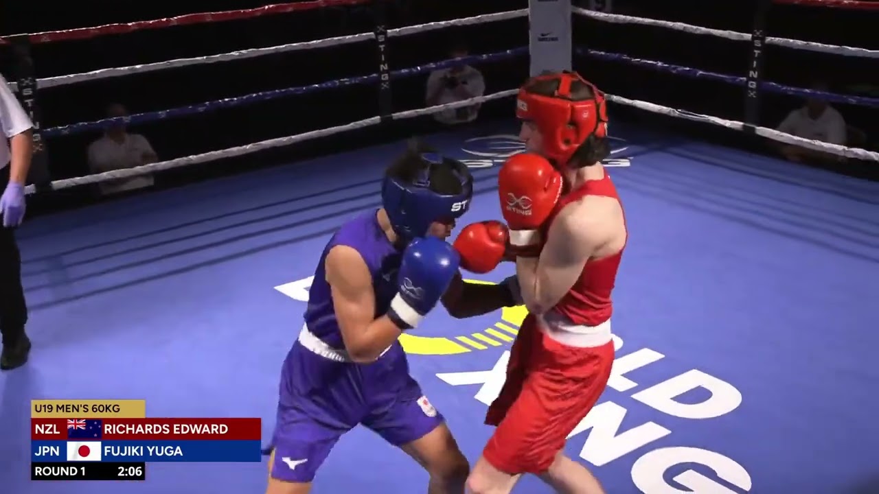 Yuga Fujiki (JPN) vs. Edward Richards (NZL) World Boxing U19 Championships 2024 (60kg)