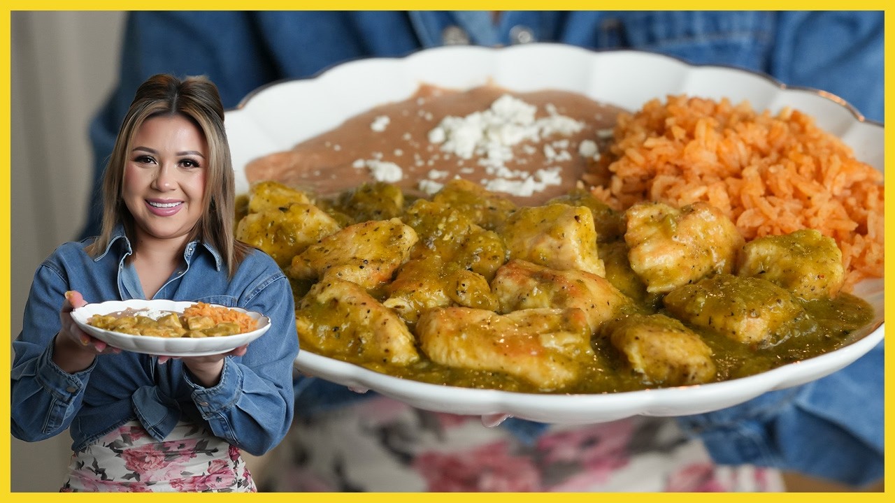 My Go-To Quick CHICKEN CHILE VERDE Recipe! 