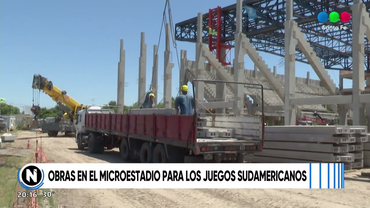 Juegos Suramericanos: avanzan las obras en el microestadio