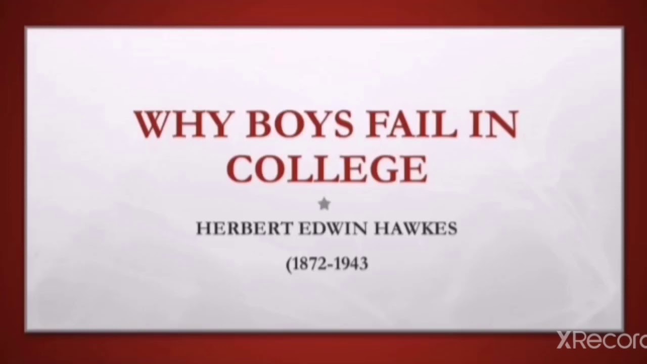 Why Boys Fail in College