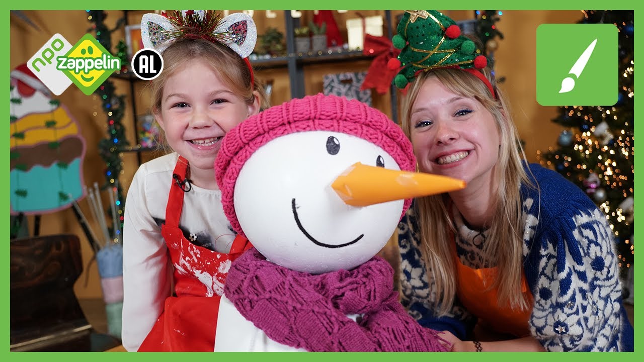 Een sneeuwpop die nooit smelt ⛄ | WINTER ❄️ KNUTSELFEEST | NPO Zappelin