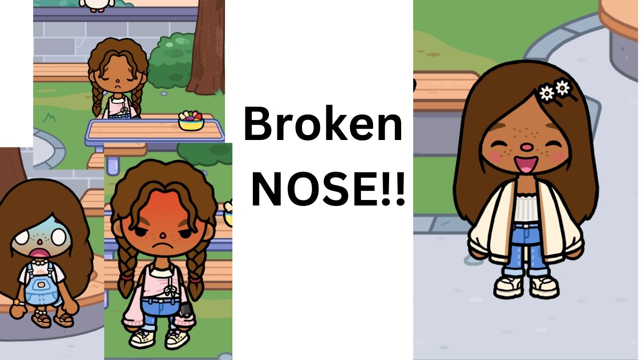 Lizzy Broke Her Nose!!😭🤞😢#tocaboca #toca #aesthetic