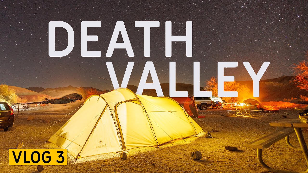 The most colorful landscape in California | Camping in Death Valley, CA in 4K