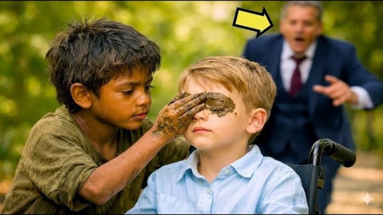 „Ein obdachloser Junge schmierte dem blinden Sohn eines Millionärs Schmutz auf die Augen – doch