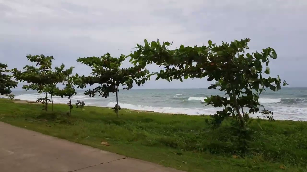 Driving along the Saladan road. Thailand. Koh Lanta.