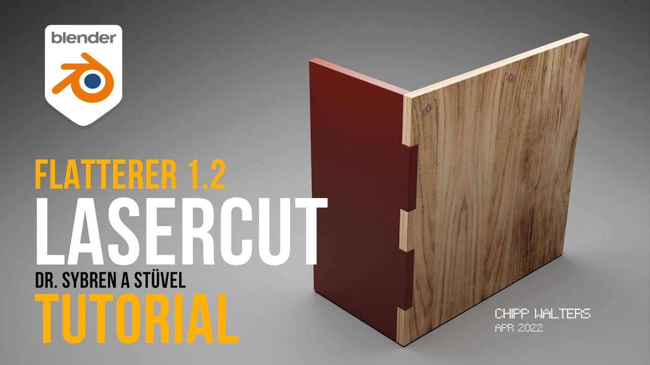 Create Lasercut boxes in Blender