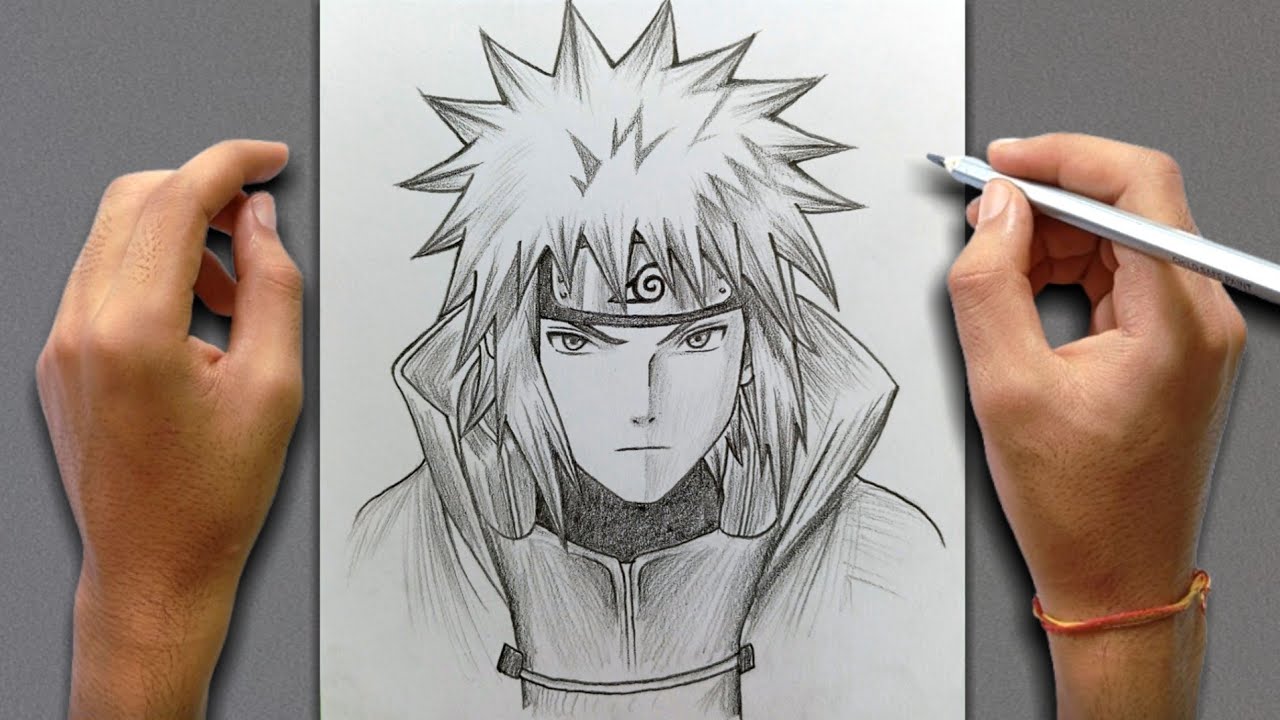Minato Drawing for Beginners | Easy Anime Drawing | Step by Step Tutorial PencilSketchbook