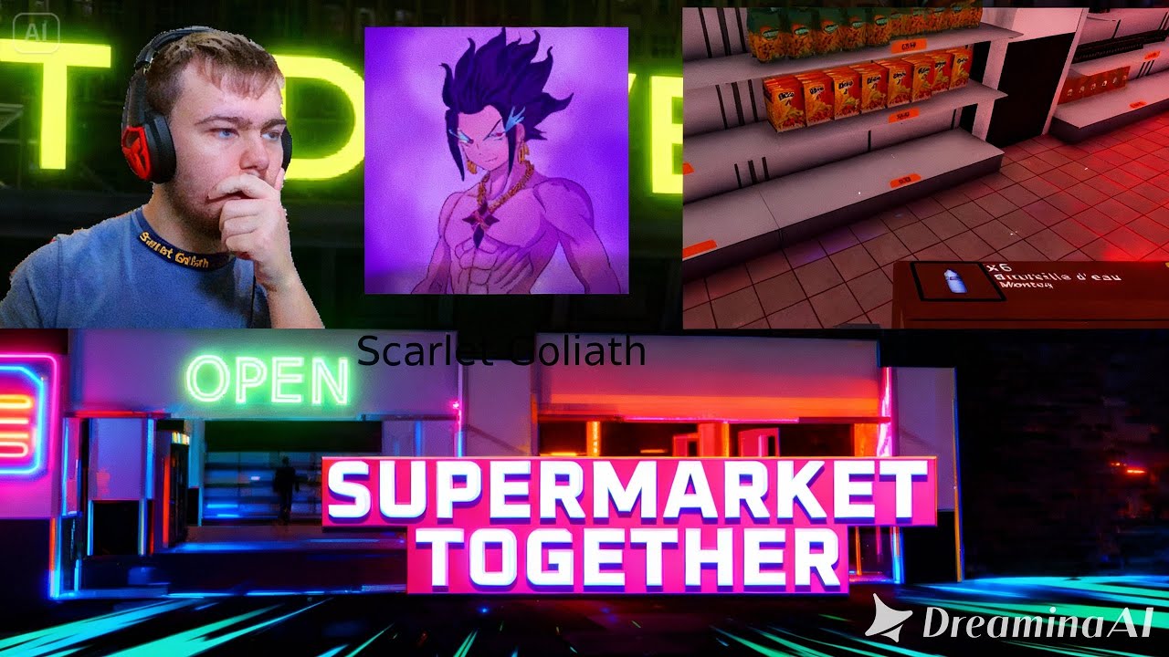 Ouverture du magasin avec @scarlet-goliath  SuperMarket Together