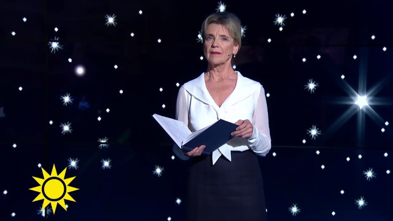 Stina Ekblad läser Nyårsklockan - Nyhetsmorgon (TV4)