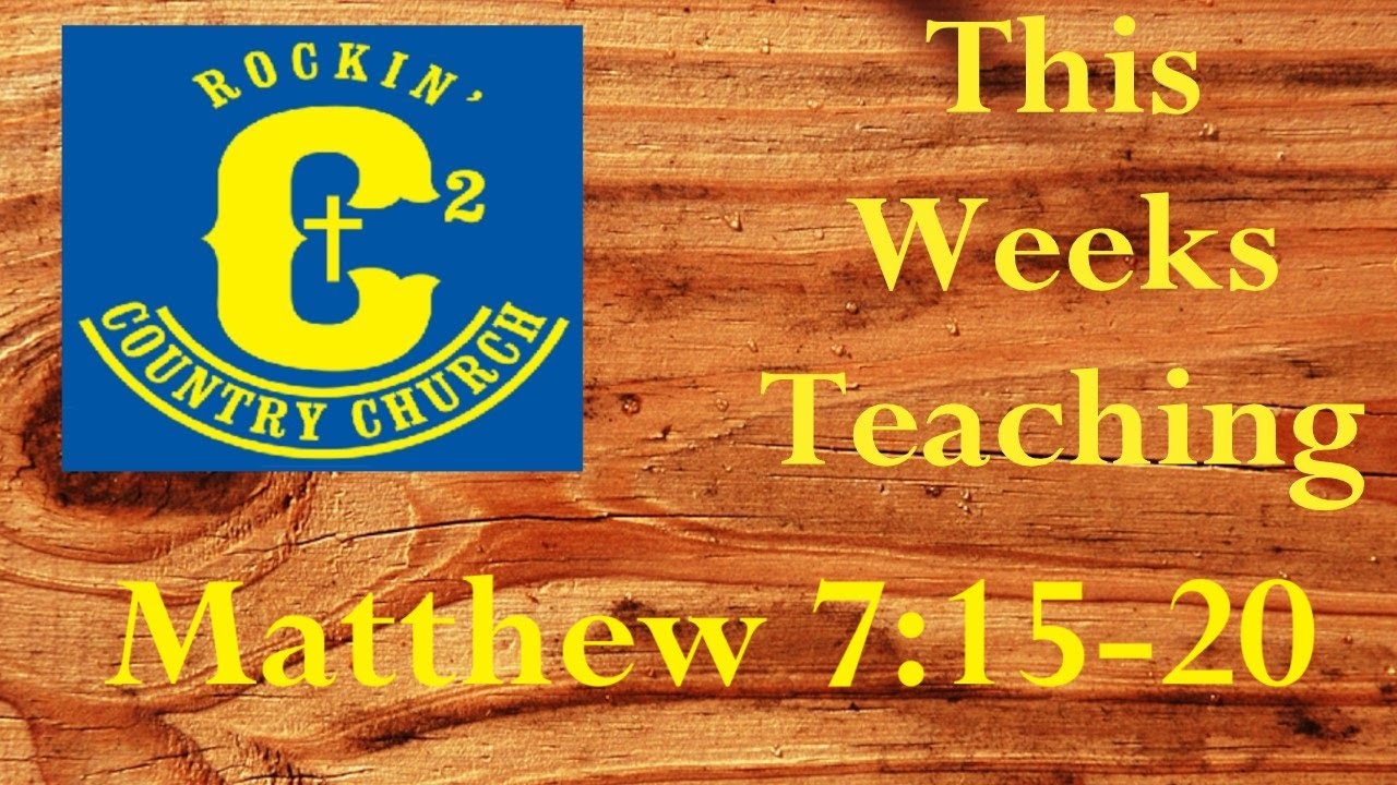 Welcome to RCCTV. The Book Of Matthew Part 24. Chapter 7:15-20