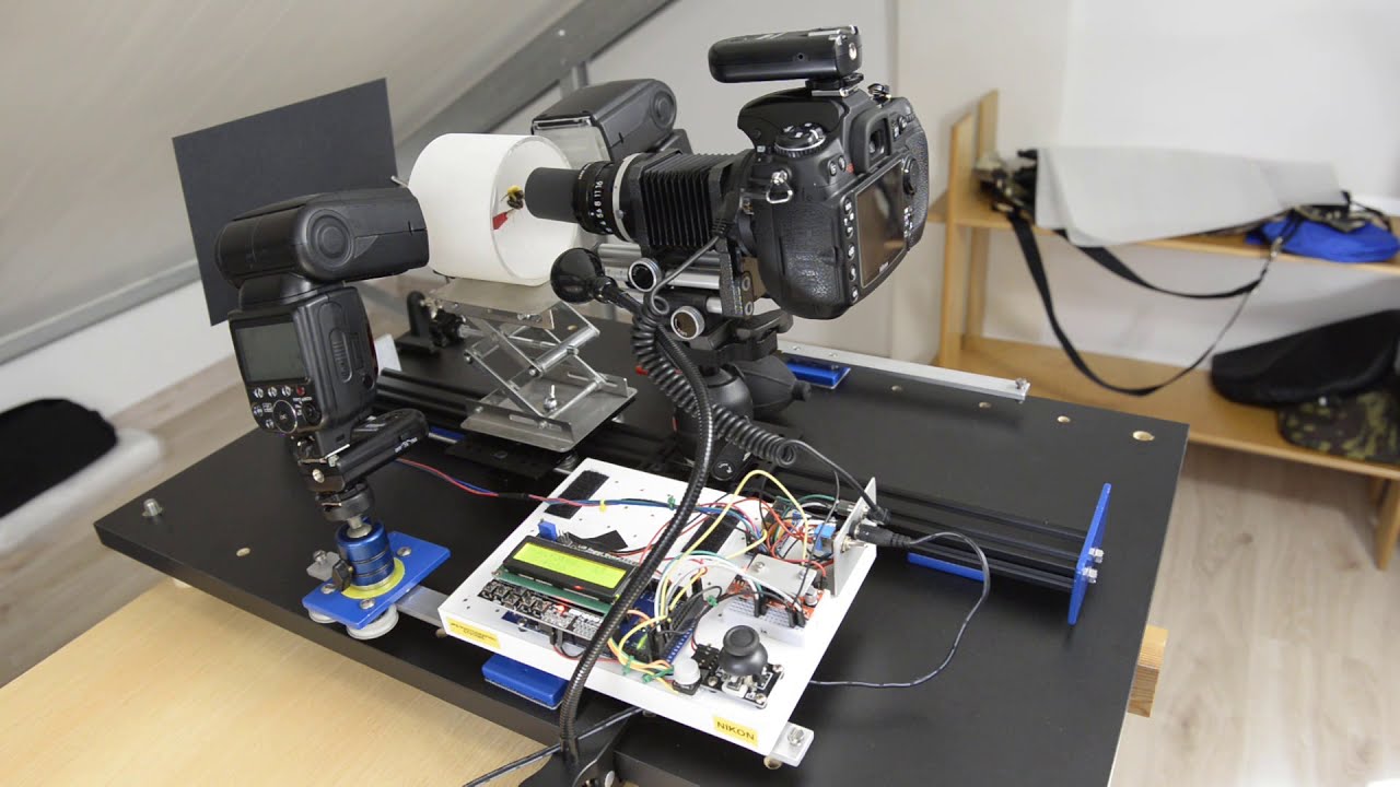 Focus stacking with Nikkor EL 50mm 2.8 and raill controlled by arduino