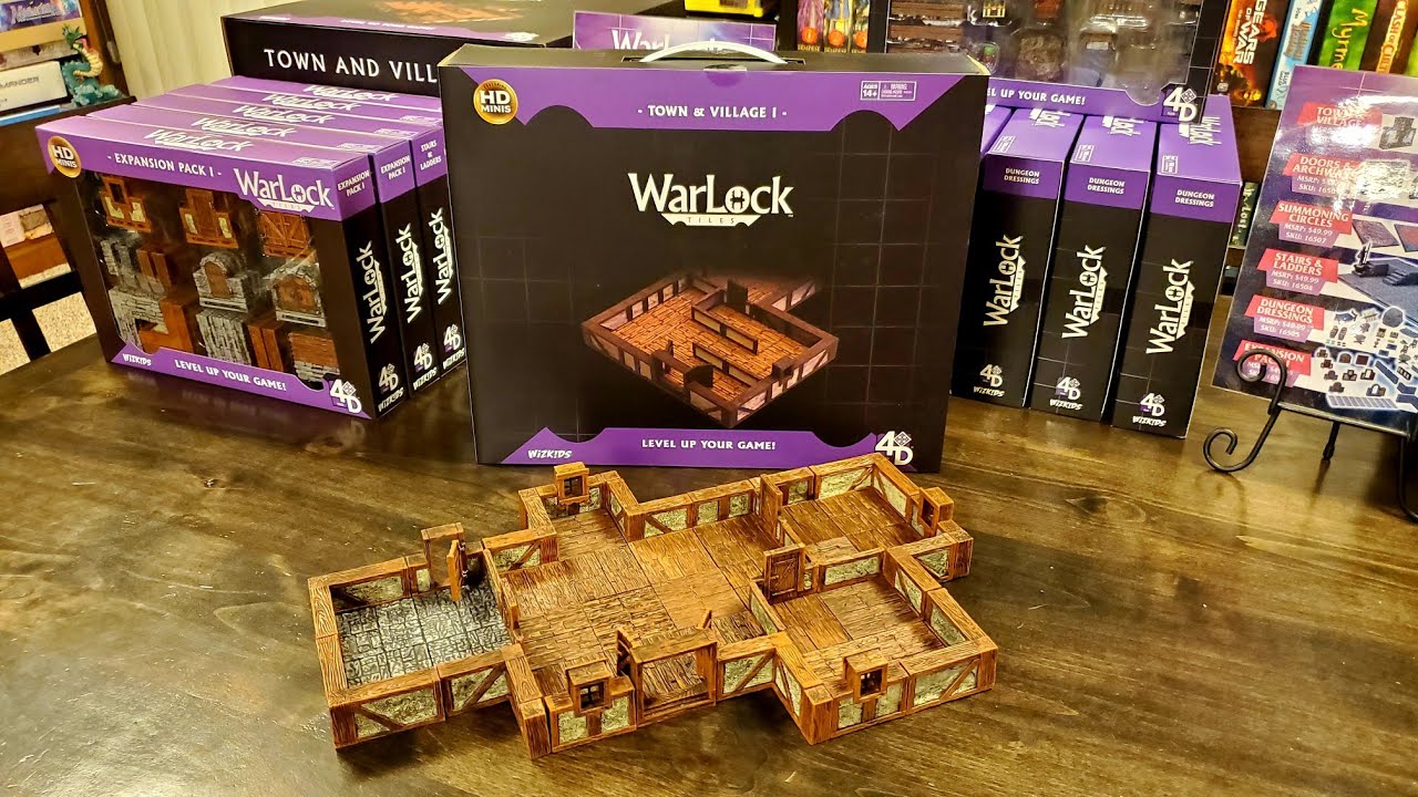 WizKids WarLock Tiles Town & Village 1 Review