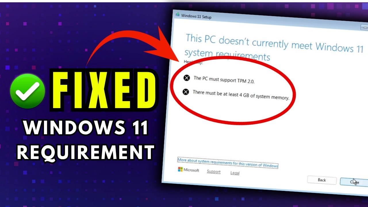 ИСПРАВИТЬ: Этот компьютер не соответствует системным требованиям Windows 11 (легко)