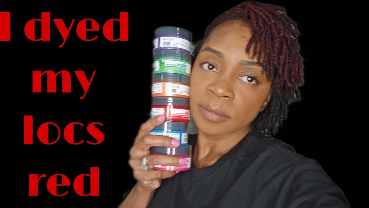 I DYED MY LOCS RED ( TRYING COLOR WAX FOR TH FIRST TIME❤️